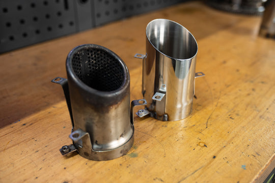 Aston Martin V8/V12 Vantage Slash Cut Exhaust Tips